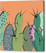 Cactus Party Canvas Print