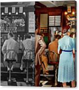 Cafe - Food Is Medicine 1942 - Side By Side Canvas Print