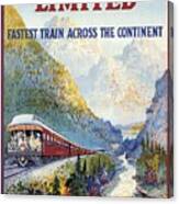Canadian Railroad Poster Canvas Print