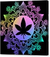 Cannabis Mandala Canvas Print