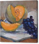 Cantaloupe And Grape Canvas Print