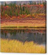 Cantwell Fall Color Pond Canvas Print