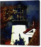 Cape Meares Lighthouse In Gothic Canvas Print