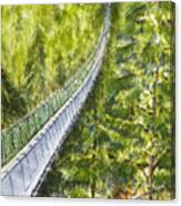 Capilano Suspension Bridge Bc Canvas Print