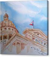 Capitol Of Texas - Austin Canvas Print
