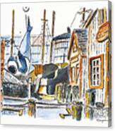 Capt John's Boat Works Nj Canvas Print