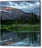 Cascade Montain And Ponds Banff National Park Rockies Canvas Print