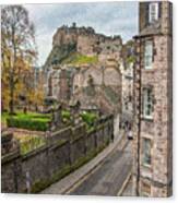 Castle Of Edinburgh Canvas Print
