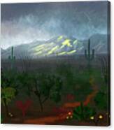 Catalina Mountains Storm, Tucson Az Canvas Print