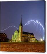 Cathedral Lightning Canvas Print