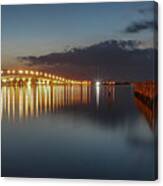 Causeway And Pier Canvas Print
