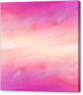Cavani - Artistic Colorful Abstract Pink Watercolor Painting Digital Art Canvas Print