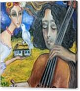 Cello For Peace Canvas Print