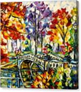 Central Park, Bow Bridge Canvas Print