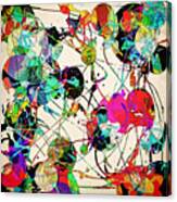 Chaotic Clusters Of Color Canvas Print