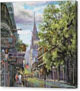 Chartres Rain Canvas Print