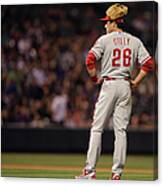 Chase Utley Canvas Print