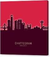 Chattogram Bangladesh Skyline #02 Canvas Print