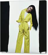 Cher In Ralph Lauren Jumpsuit Canvas Print