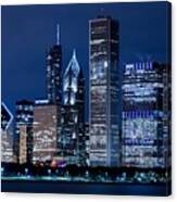 Chicago At Night Canvas Print