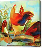 Chicken Puzzler Canvas Print