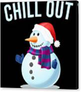 Chill Out Snowman Canvas Print