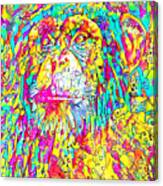 Chimpanzee In Contemporary Vibrant Happy Color Motif 20200512 Canvas Print
