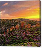 Chiricahua Mountains Sunset Panorama, Arizona Canvas Print