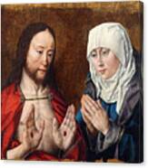 Christ Appears To Mary Canvas Print