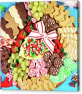 Christmas Holiday Large Dessert Grazing Platter Charcuterie Board Canvas Print