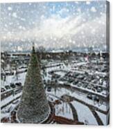 Christmas Tree In My Capital Riga . Canvas Print