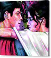Christopher Reeve And Margot Kidder In Superman Canvas Print