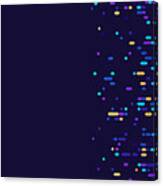 Chromosome Dna Data Abstract Background Canvas Print