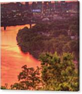 Cincinnati Sunrise From Mount Echo Park Canvas Print