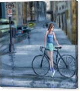 City Bike Canvas Print