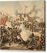 Civil War Assault On Fort Sanders Canvas Print