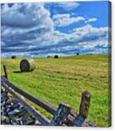 Civil War Battlefield Farm View 1 Canvas Print