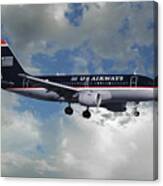 Classic Us Airways Airbus A319 Canvas Print