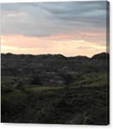 Clay Buttes At Dusk Canvas Print