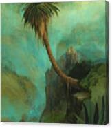 Cliff Palm Canvas Print