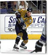 Cliff Ronning Shoots The Puck Canvas Print