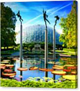 Climatron Missouri Botanical Garden Geodesic Dome Landscape Canvas Print