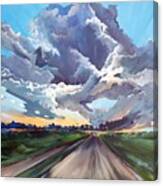 Cloud Dragons Over The Interstate Canvas Print
