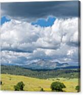 Clouds Build Over Landscape Of Chama New Mexico Canvas Print