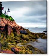 Clouds Over Bass Harbor Head Light Canvas Print