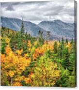 Cloudy New Hampshire Fall #3723 Canvas Print