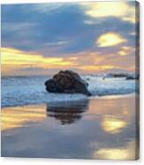 Cloudy Sunset Reflections Canvas Print
