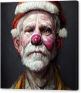 Clown Santa Clause Canvas Print