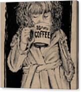 Coffee Girl Canvas Print