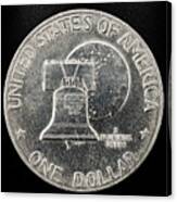Coin Collecting - 1776-1976 Ike Eisenhower Dollar Liberty Bell Side Canvas Print